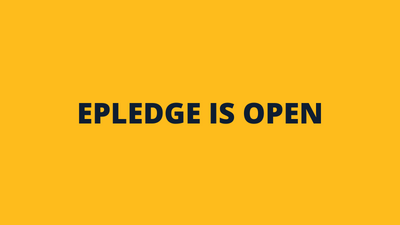 ePledge is Open